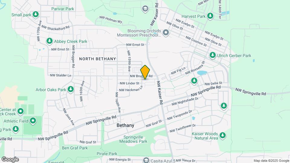 15740 NW Snowbush Ln Map and Location Details