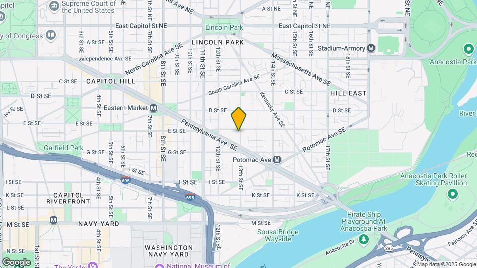 1247 E St SE Mapa y Detalles de la Ubicación