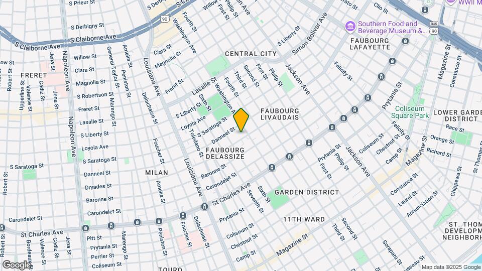 2821 Dryades St, Unit 2819 Map and Location Details