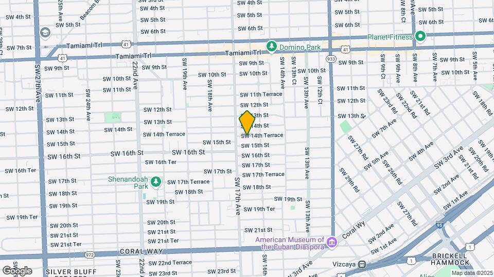 1654 SW 14th Terrace Map and Location Details