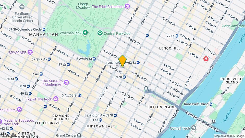 120 E 61st St Map and Location Details