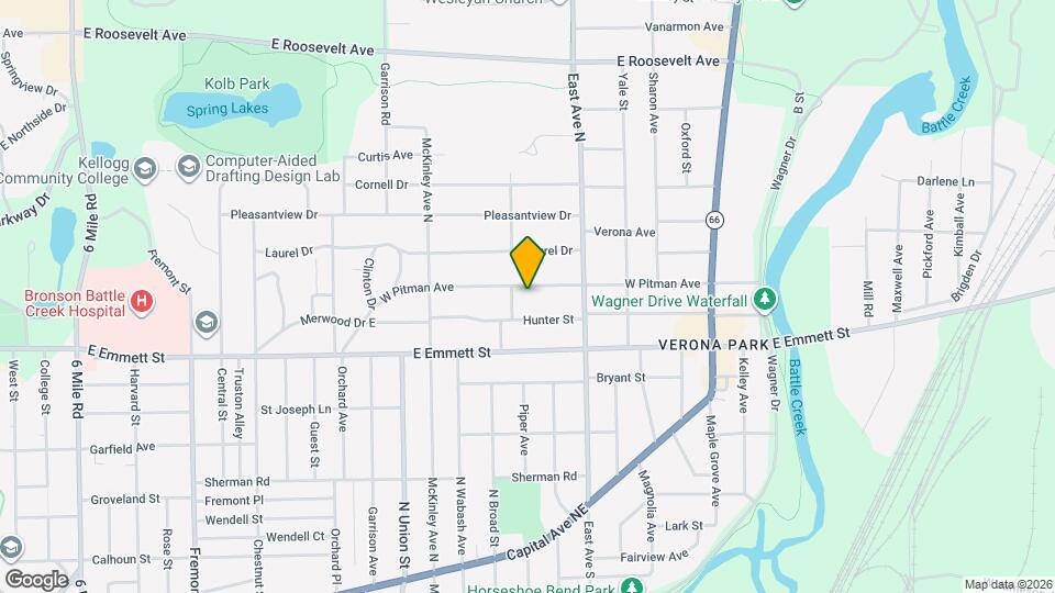 173 W Pitman Ave Map and Location Details