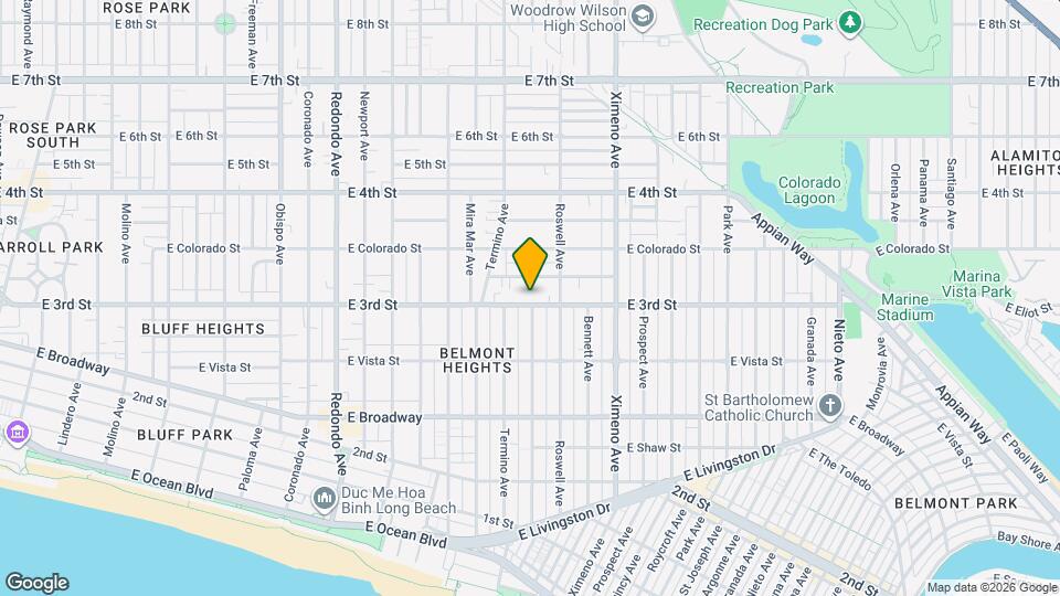 4045 E 3rd St Map and Location Details