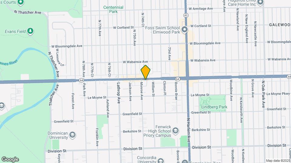 1557 Monroe Ave, Unit # 2 Map and Location Details