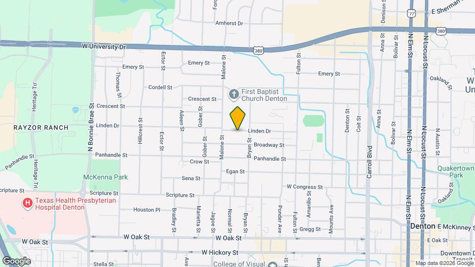 1419 Linden Dr Map and Location Details
