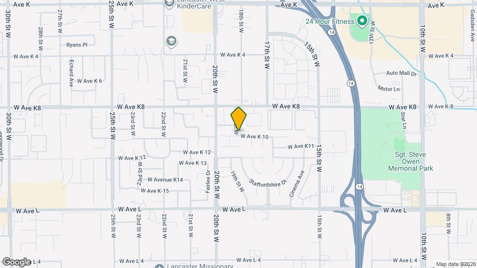 43100 18th St W Map and Location Details