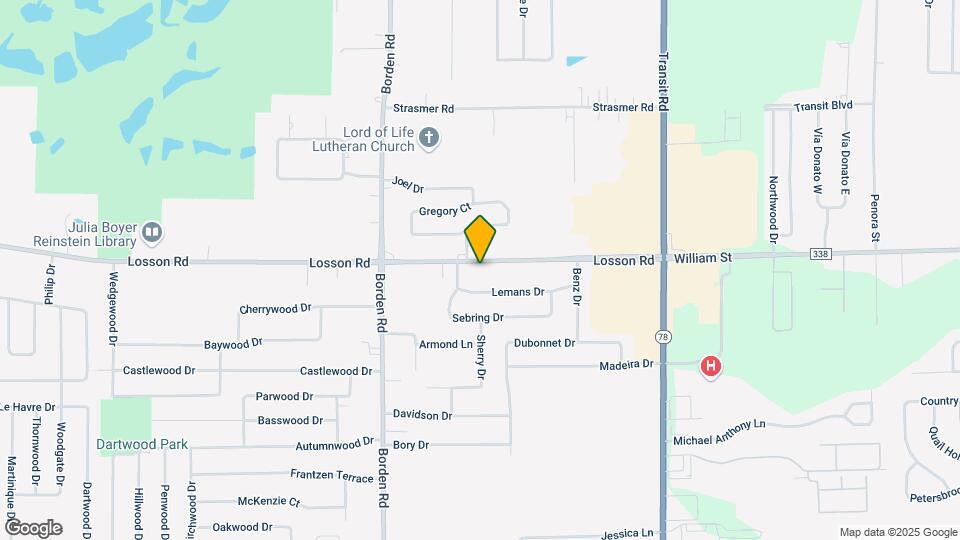 1401 Losson Rd Map and Location Details