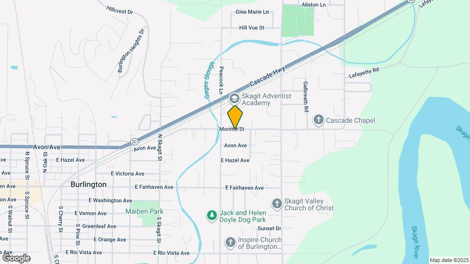 1536 Monroe St Map and Location Details