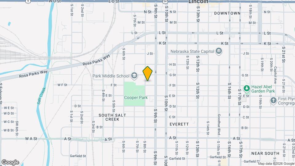 844 S 8th St Map and Location Details