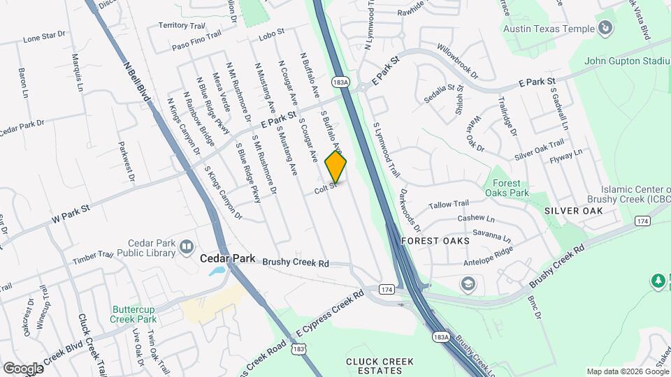 602 Colt St Map and Location Details