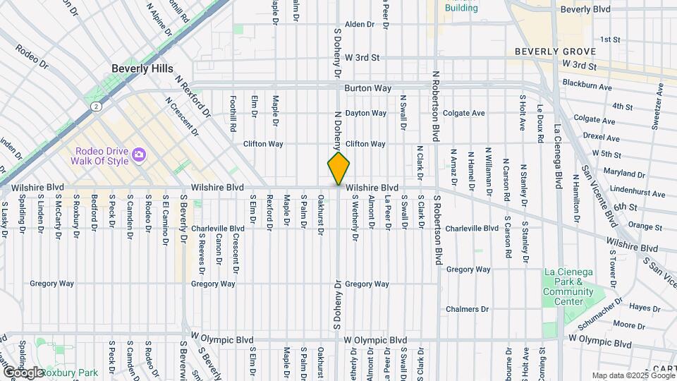 100 S Doheny Dr Map and Location Details