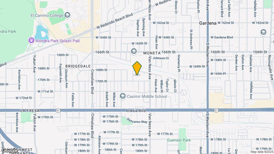 16919 Daphne Ave Map and Location Details