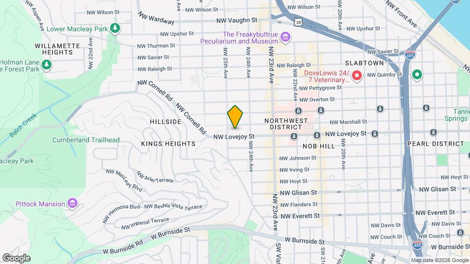 2449 NW Lovejoy St Map and Location Details