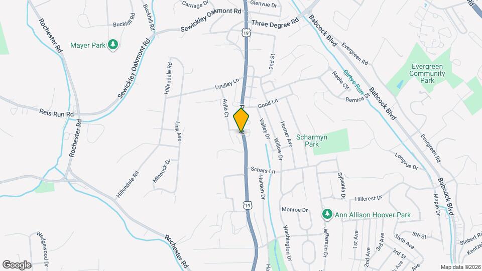 967 Perry Hwy Map and Location Details