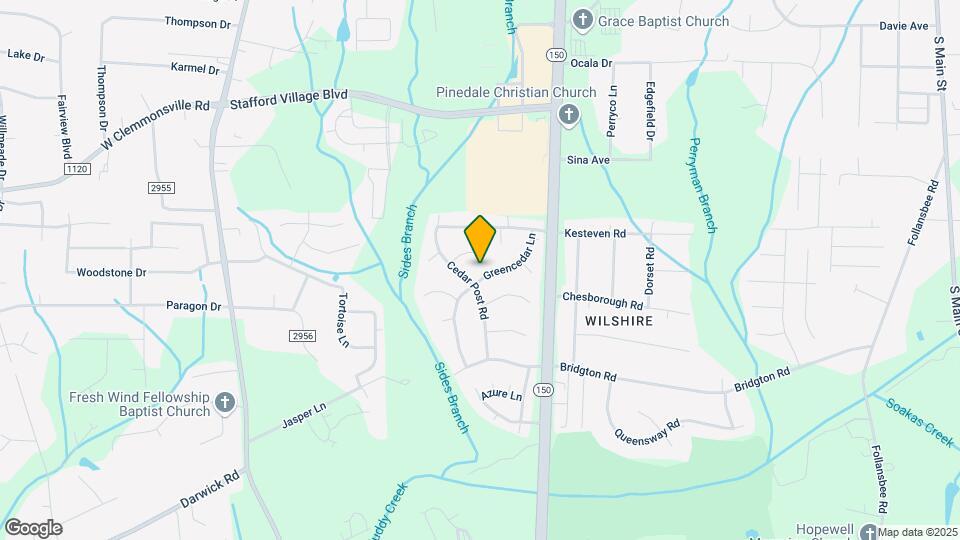 1805 Greencedar Ln Map and Location Details
