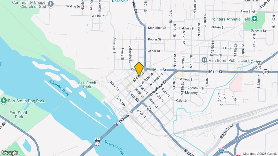 616 Main St Map and Location Details