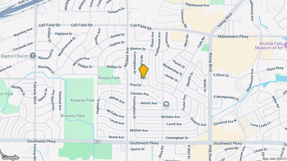 4341 McCutchen Ave Map and Location Details