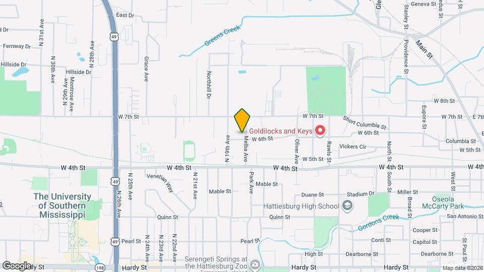 1503 W 6th St Map and Location Details