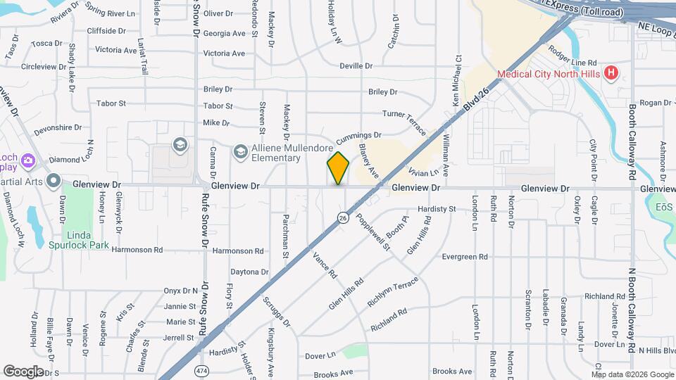 7040 Glenview Dr Map and Location Details