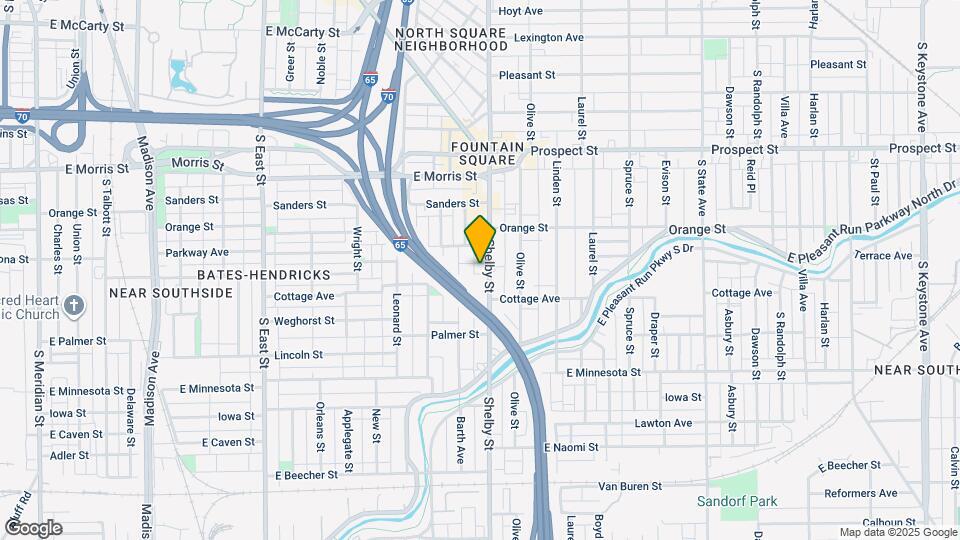 1406 Shelby St Map and Location Details