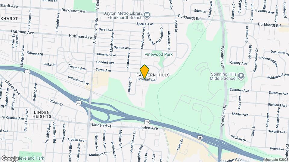 1918 Brownell Rd Map and Location Details