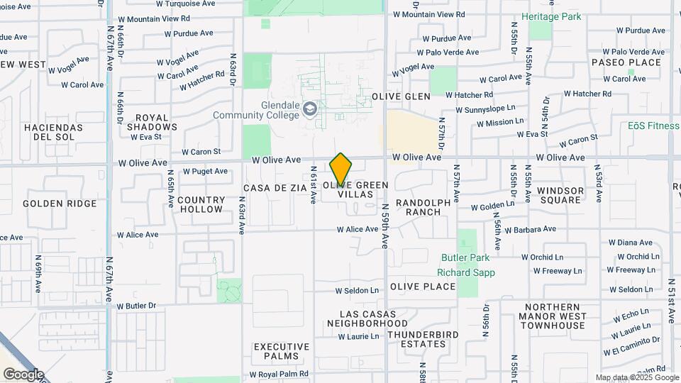 6013 W Townley Ave Mapa y Detalles de la Ubicación