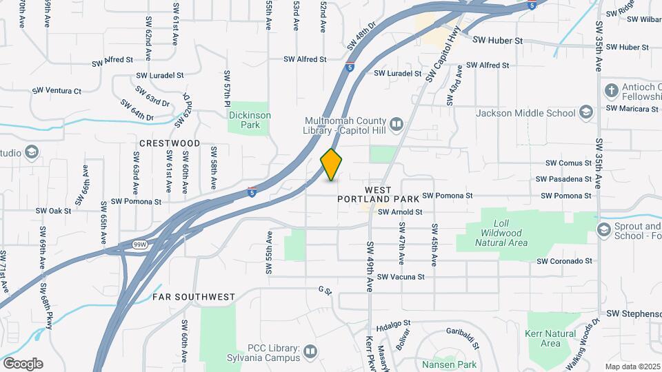 11013 SW 51st Ave Map and Location Details