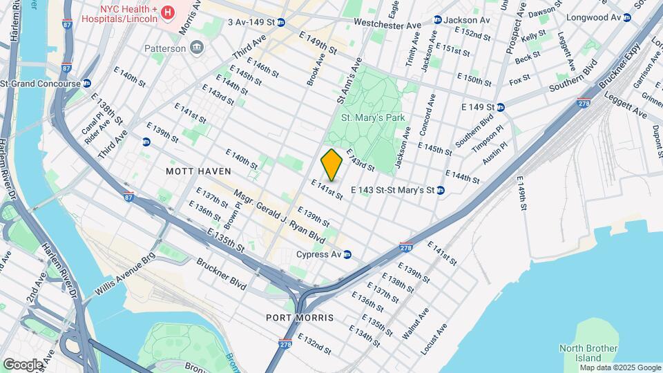 593 E 141st St Map and Location Details