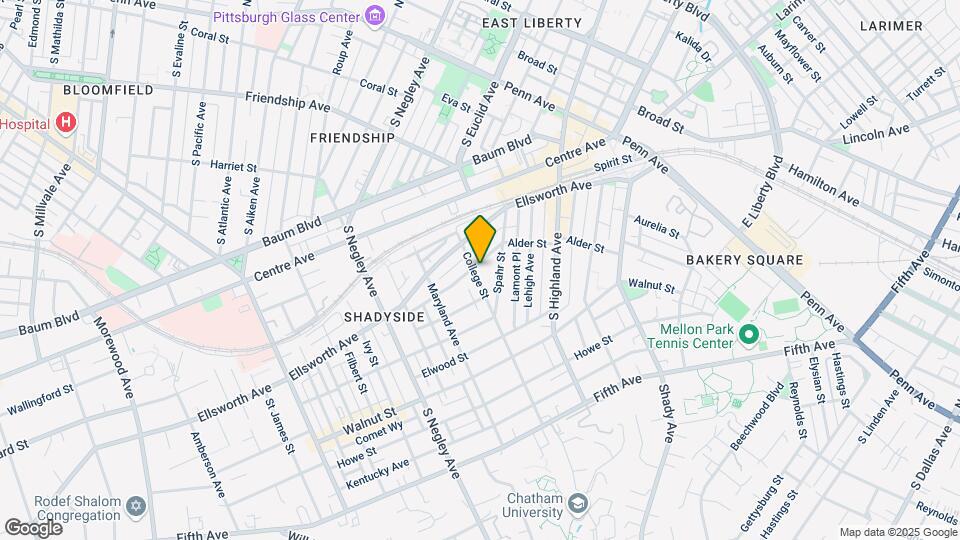 627 College St Map and Location Details