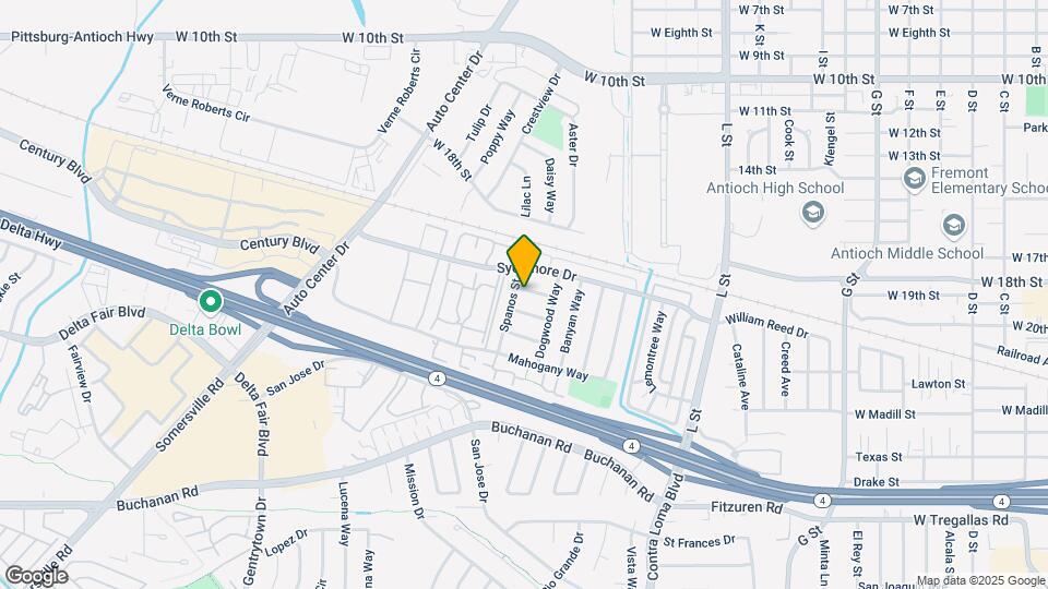 1727 Linden Way Map and Location Details