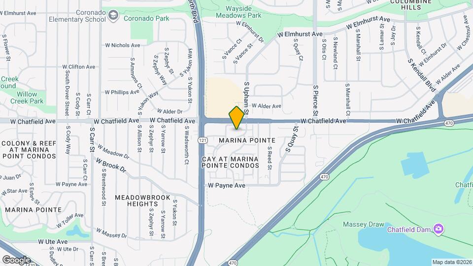 8327 S Upham Way Map and Location Details