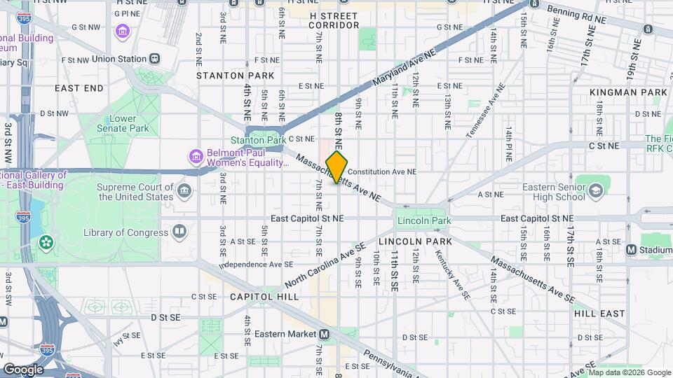 104 8th St NE, Unit A Map and Location Details