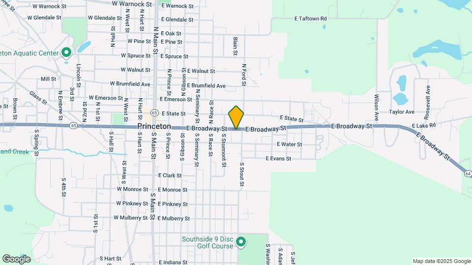 629 E Broadway St Map and Location Details