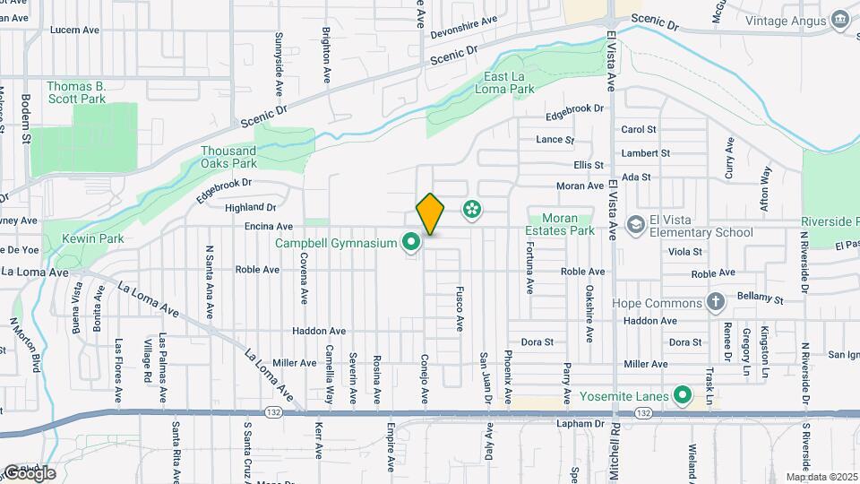 420 N Conejo Ave Map and Location Details