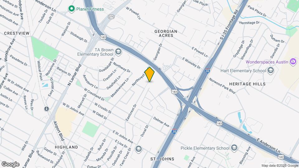 7707 Eastcrest Dr, Unit B Map and Location Details