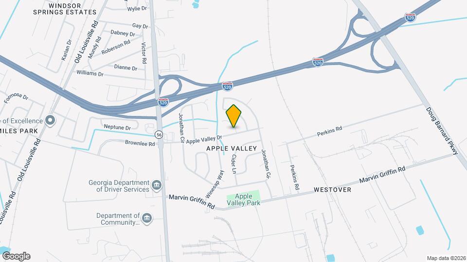 1613 Apple Valley Dr Map and Location Details