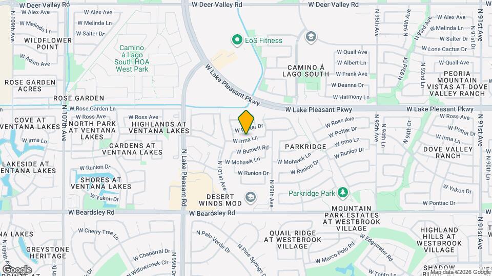 10014 W Irma Ln Mapa y Detalles de la Ubicación