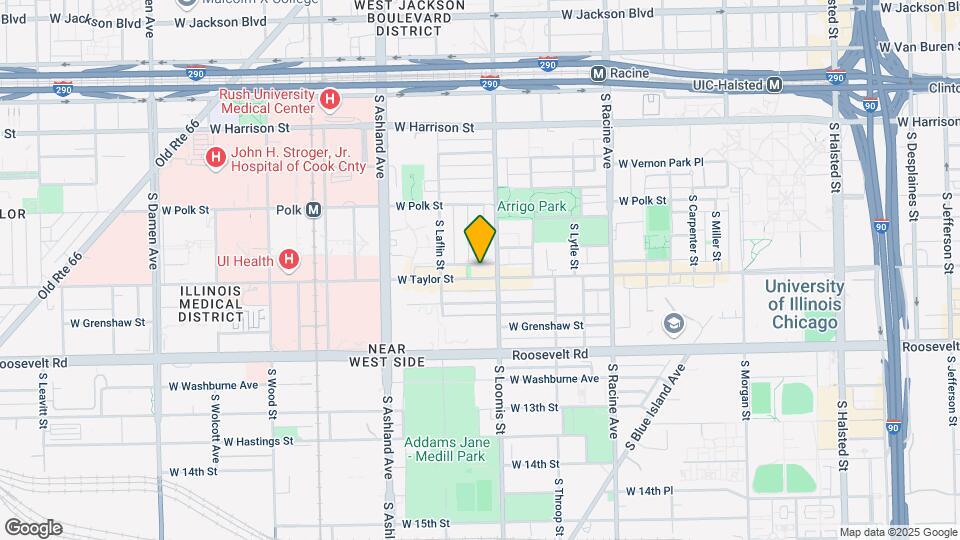 1416 W Taylor St Mapa y Detalles de la Ubicación
