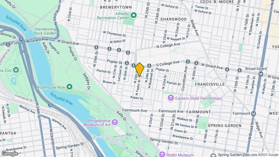 843 N Taylor St Map and Location Details