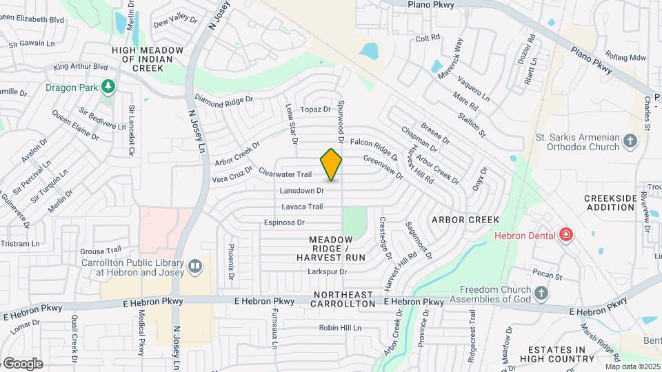 2035 Lansdown Dr Map and Location Details