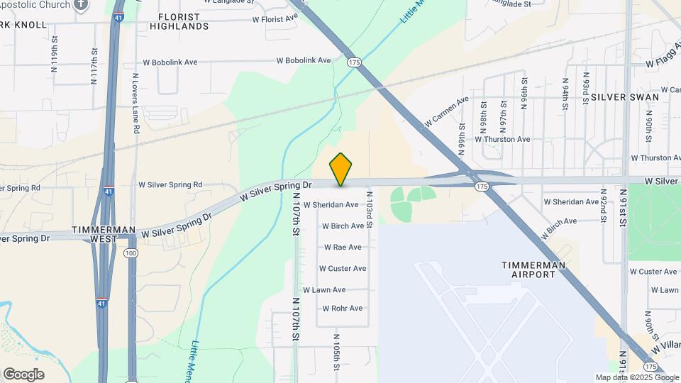 10437 W Silver Spring Dr Map and Location Details