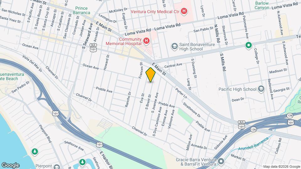 281 S Brent St Map and Location Details