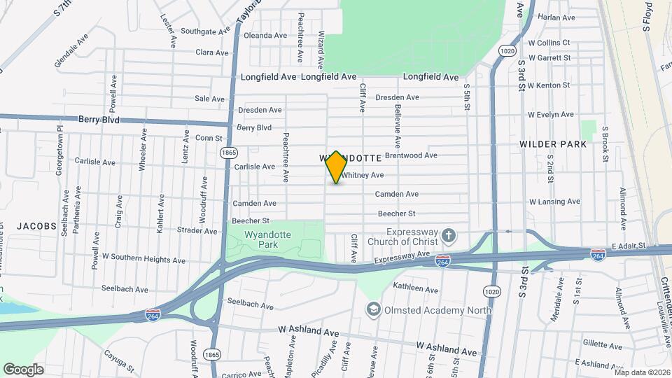 929 Camden Ave Map and Location Details