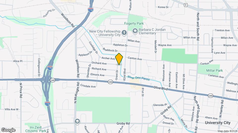 1258 Grant Dr Map and Location Details