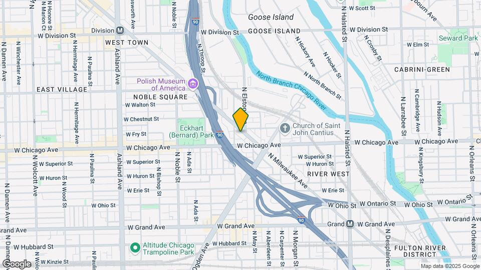 836 N Milwaukee Ave Map and Location Details