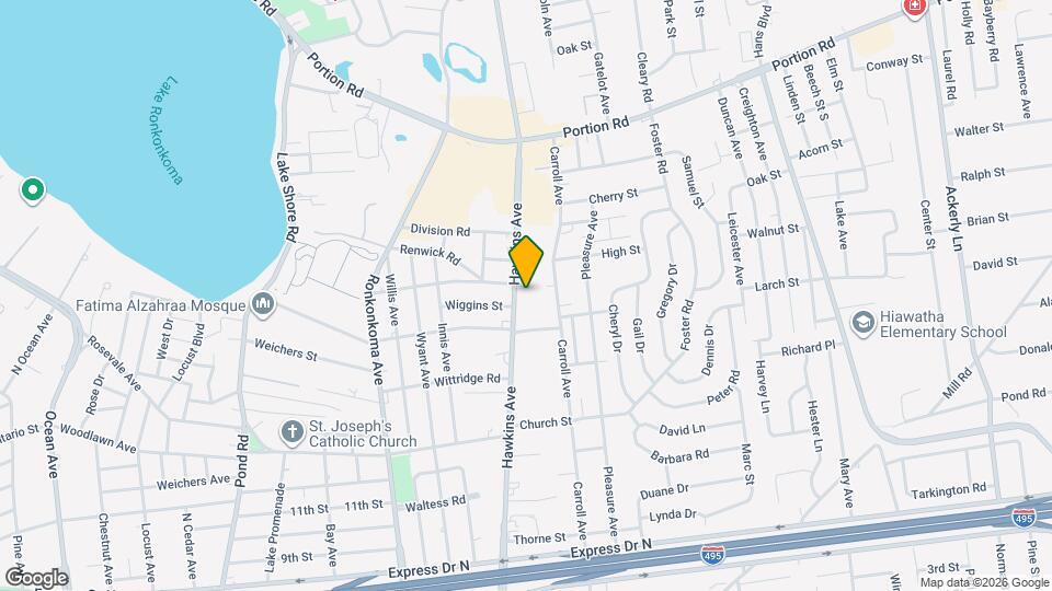 347 Hawkins Ave Map and Location Details