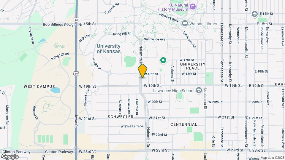 Naismith Hall - Historical Access Map and Location Details