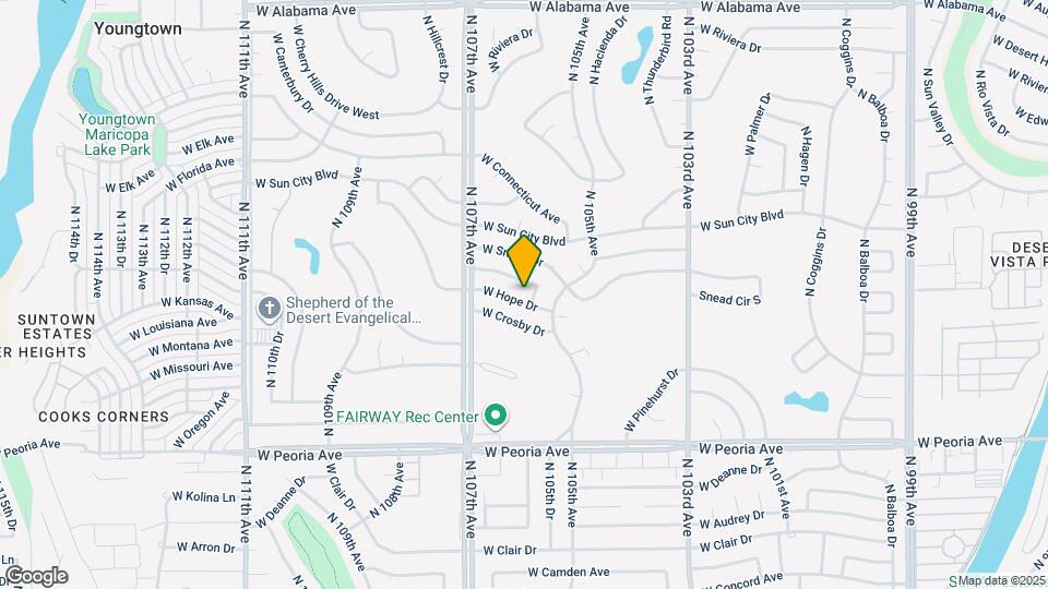 10530 W Hope Dr Map and Location Details