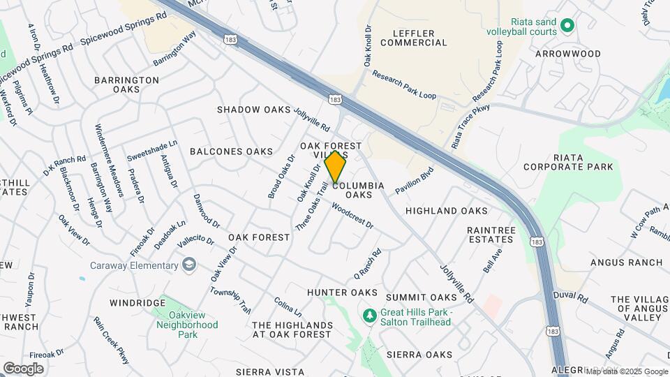 6505 Columbia Oaks Ct Map and Location Details
