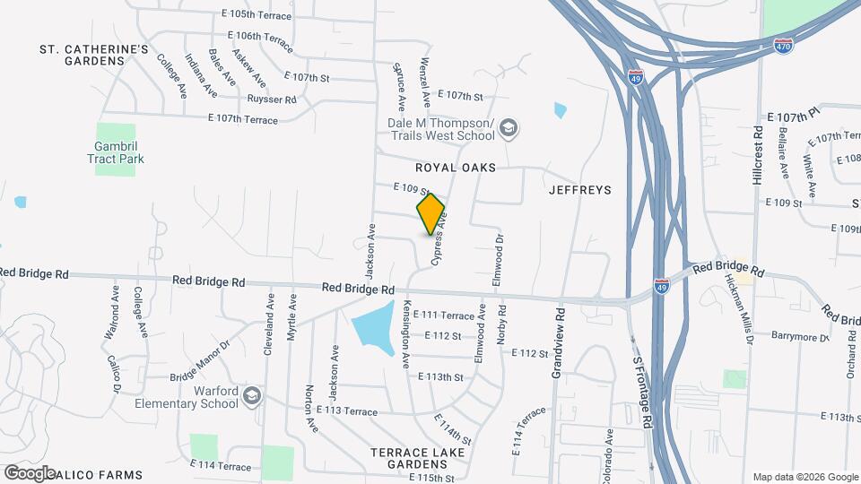 10938 Cypress Ave Map and Location Details